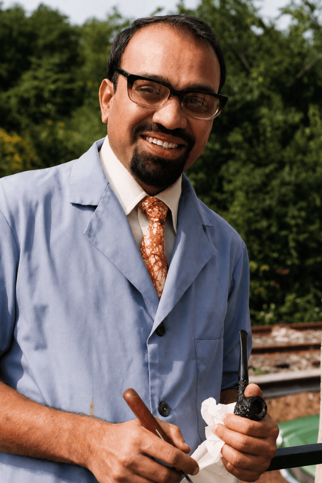 Portrait of Pina Patel, founder of Innovative Resin Systems, in the laboratory
