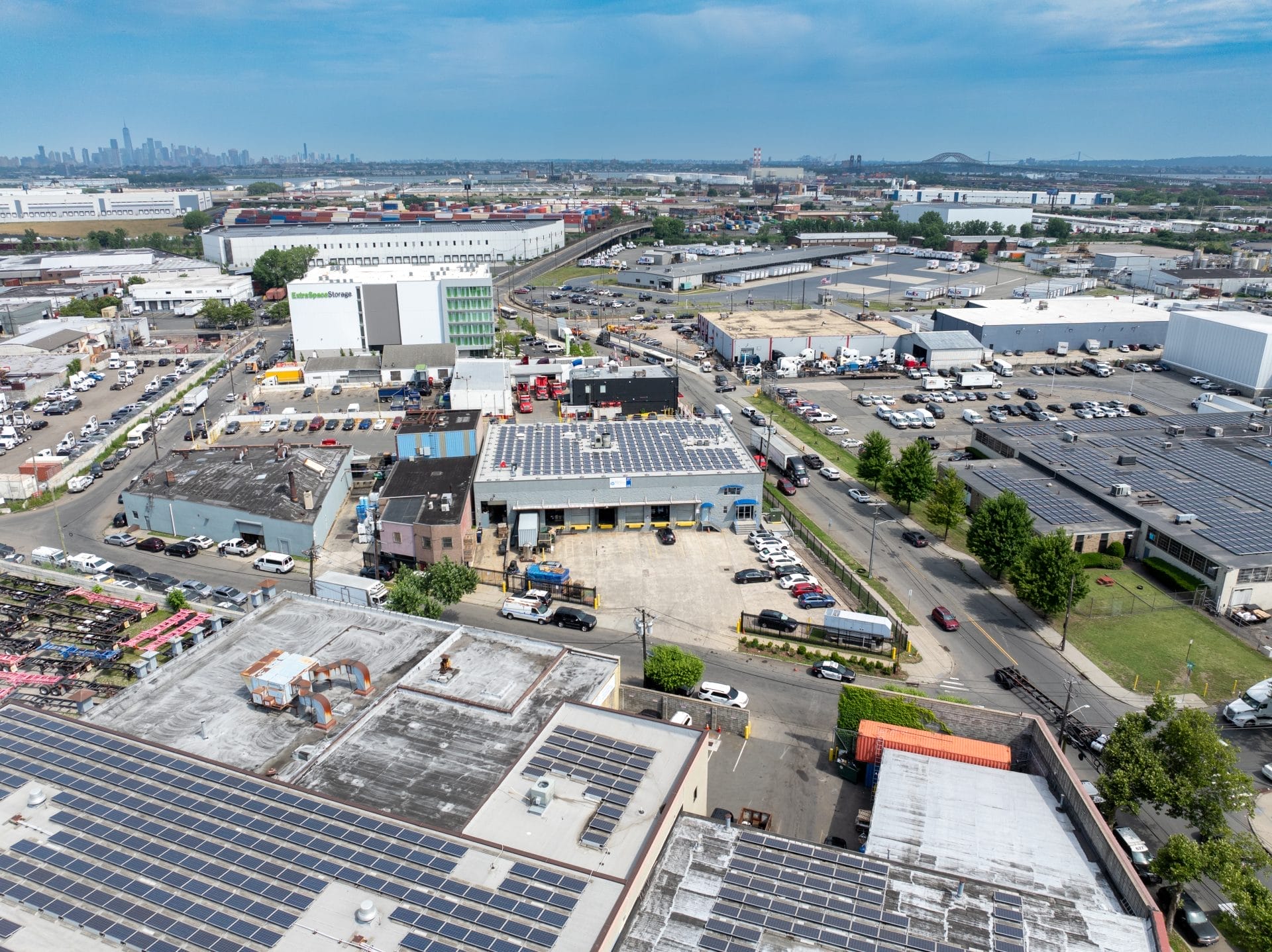 Aerial view of the Innovative Resin Systems facility and surrounding industrial park